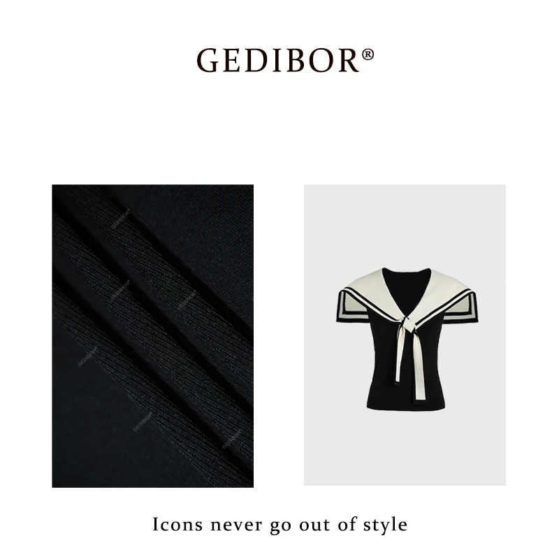 反季清仓！【GEDIBOR】"重返十八岁“海军领披肩无袖修身上衣