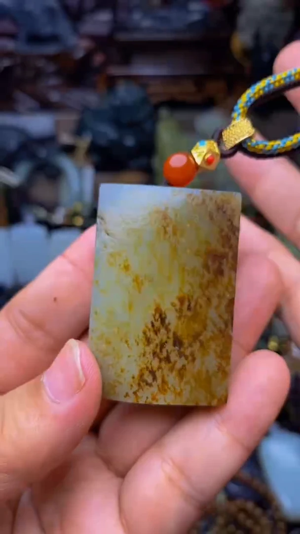 和田玉未镶嵌挂件1