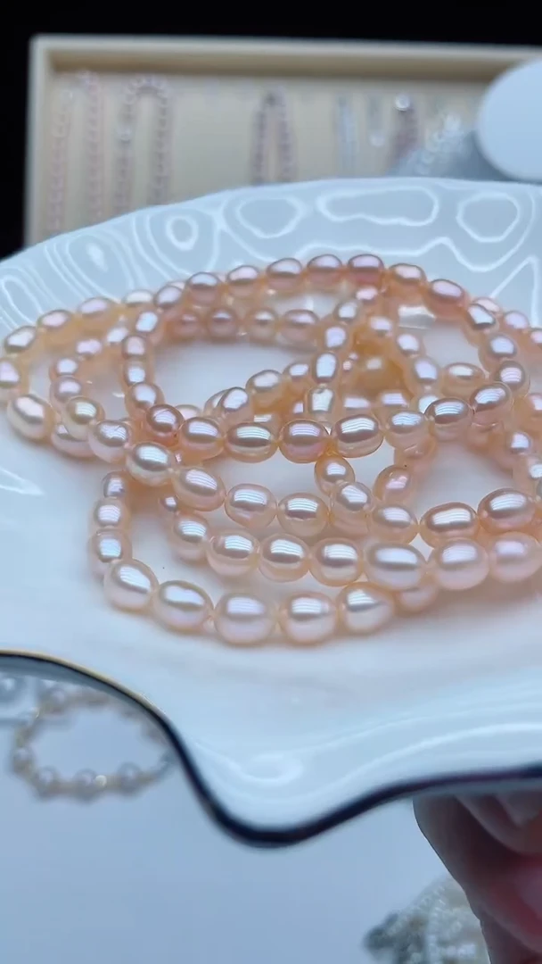淡水珍珠手链未镶嵌手链多样性发其一