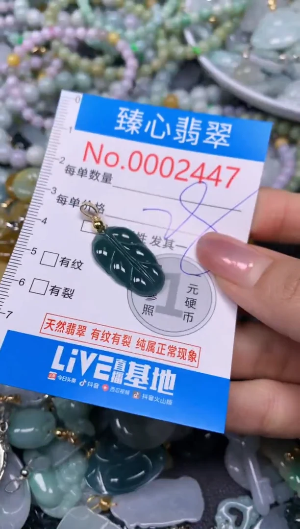 【闪购商品】翡翠颈饰未镶嵌含绳0002447