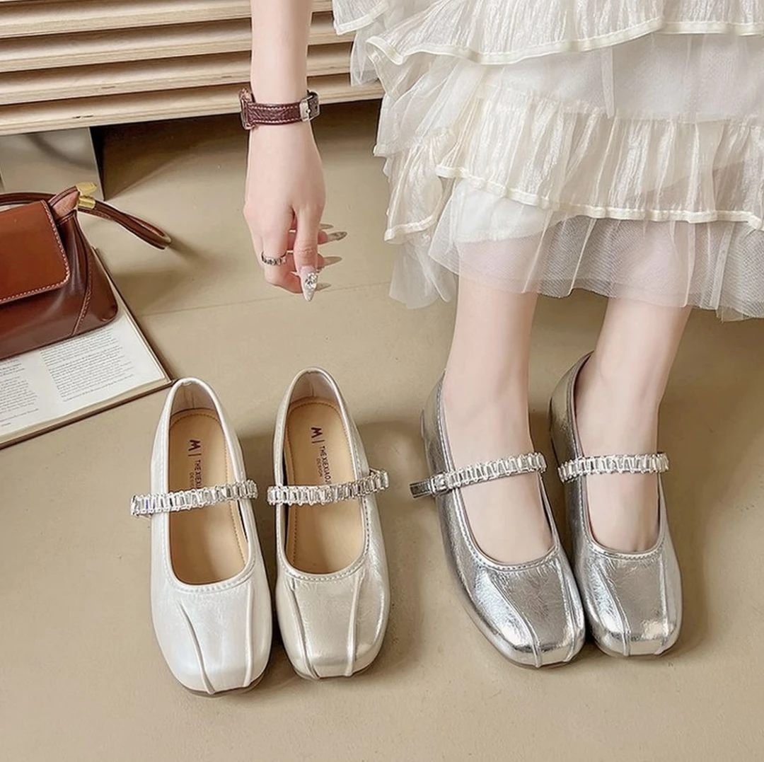 新款夏季外穿时尚气质百搭平底舒适软底轻便单鞋子9002