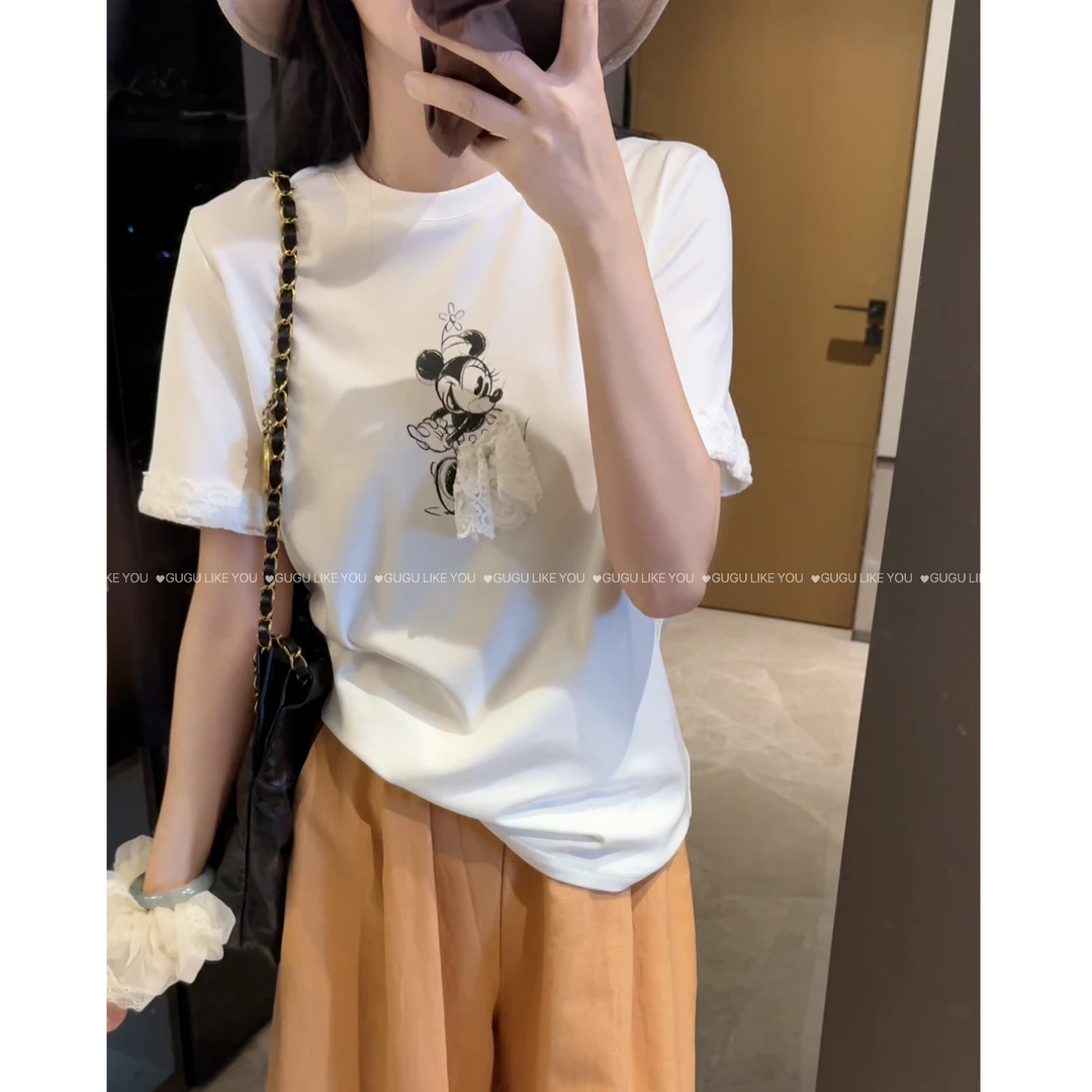 【古古】【万金油T】你们要找的高品质就韩系超好穿短袖白T恤 G25534