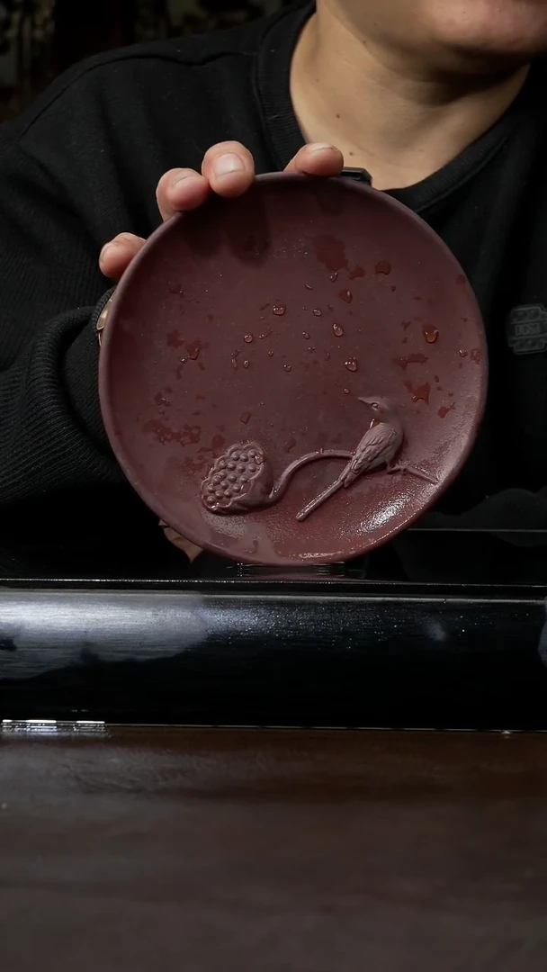 【闪购商品】紫砂茶壶小鸟干泡盘