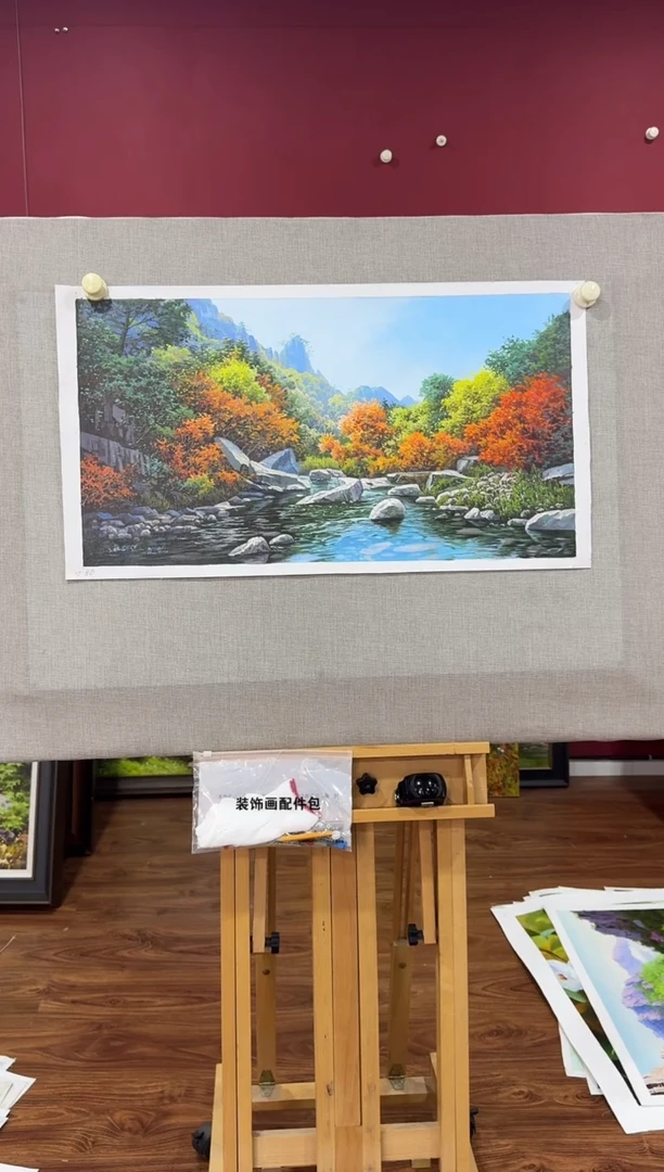 油画【原创·保真·带证书】朝鲜画家纯手绘油画--顺丰包邮--
