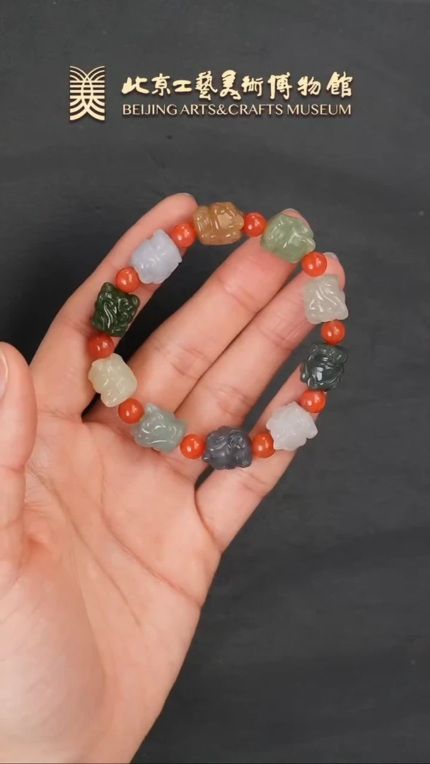 【闪购商品】和田玉手串未镶嵌B0109GMD178狐狸多宝串