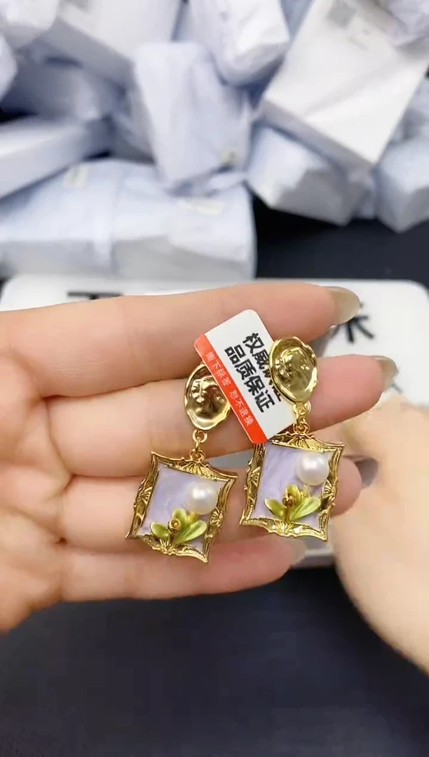 未镶嵌耳饰淡水珍珠ED1063