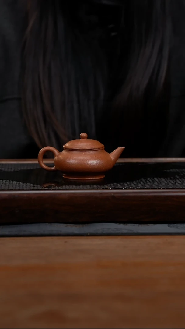 茶壶紫砂80cc黄龙山原矿降坡泥扁灯2
