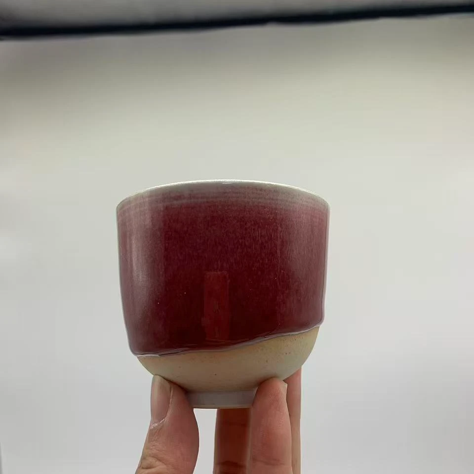 T870   隋式深装钧红釉杯    CYD233066