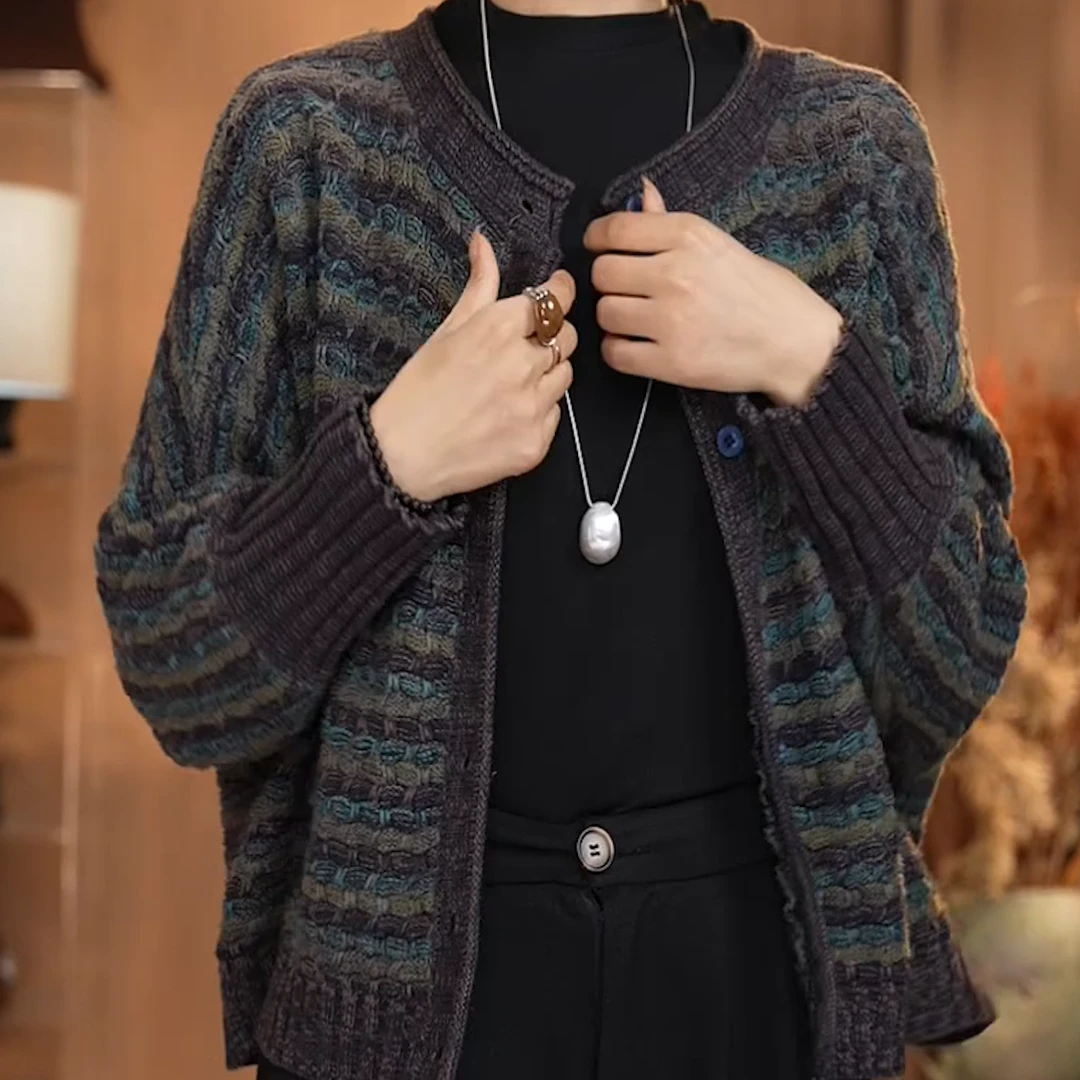 【K6】2025新款女士针织衫开衫毛衣外套短款上衣女装