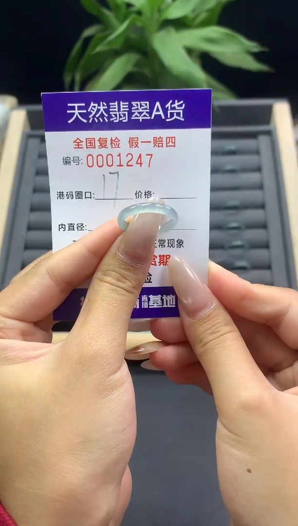 未镶嵌戒指翡翠天然  1247
