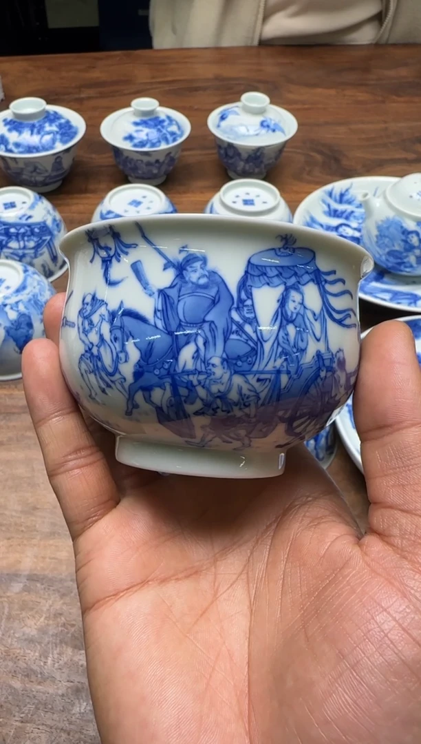 哥***谓择善堂 钟馗嫁妹大炉式杯