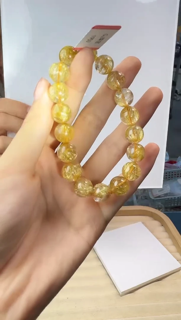 水晶手串未镶嵌发晶手串 多样性发其一 sj6