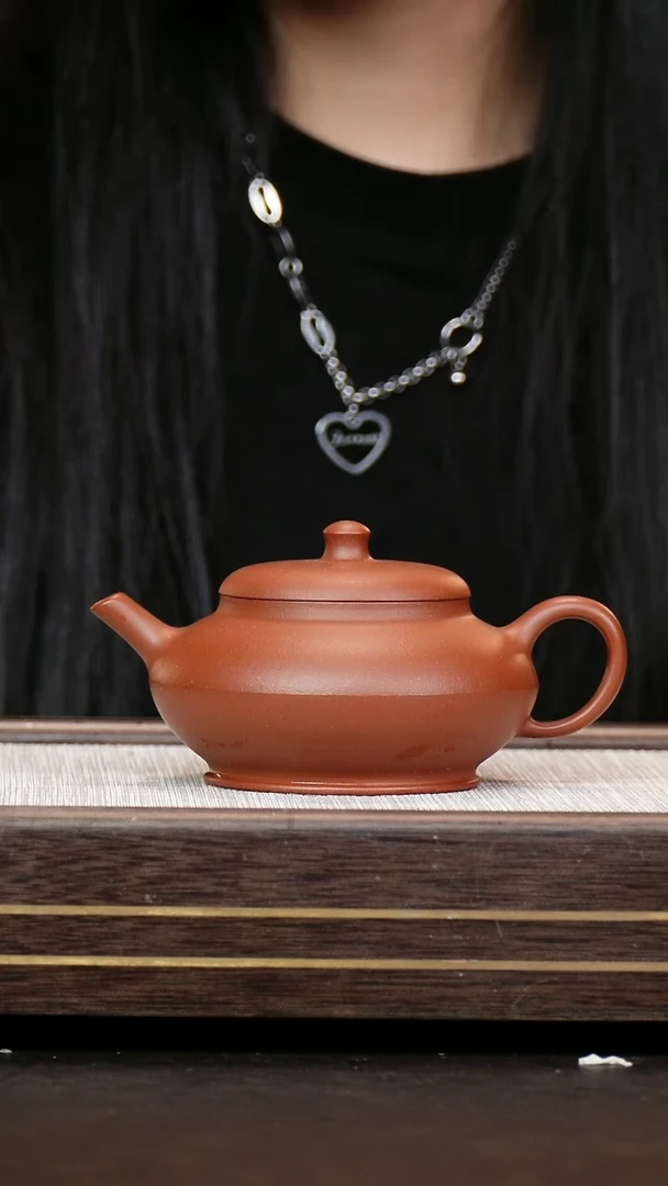 茶壶紫砂红皮龙 合欢  全手工