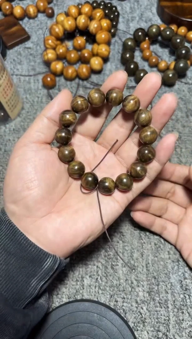 金丝楠手串/手链阴沉金丝楠1.5单圈128