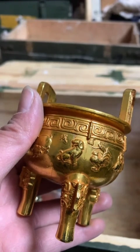 瓷片鼎炉一个一单