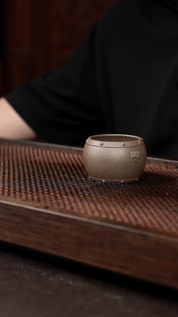 茶壶紫砂岩中泥战鼓杯 6