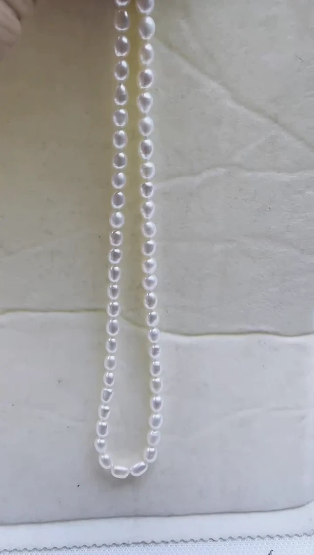 【闪购商品】淡水珍珠项链银S925镶嵌淡水珍珠项链