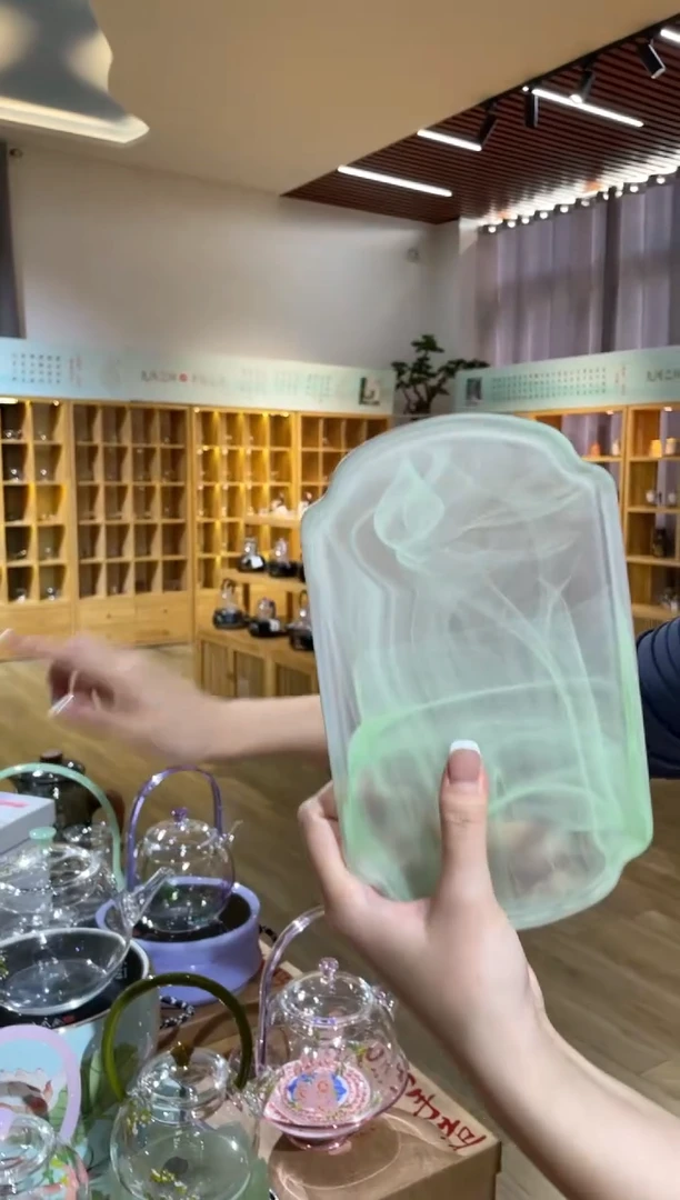 琉璃长方茶盘绿啊啊