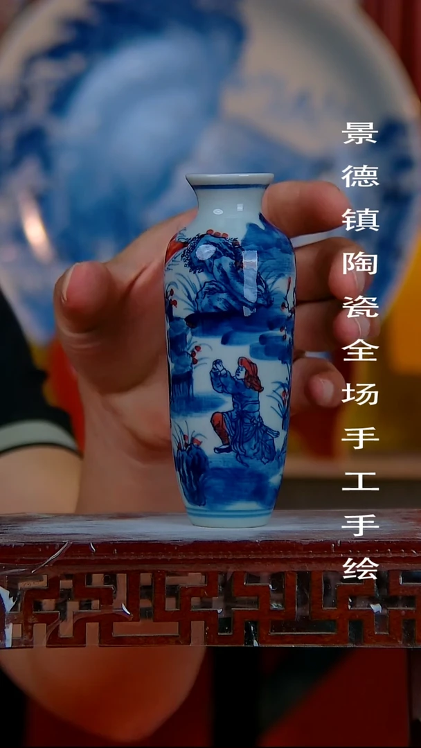 摆件景德镇陶瓷 全场手工手绘