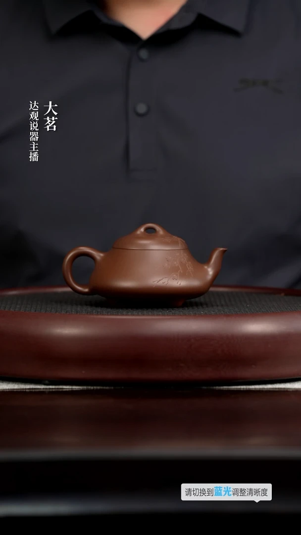 茗DG176畏壶顾泽君汉棠石瓢（泥绘梅花）紫200