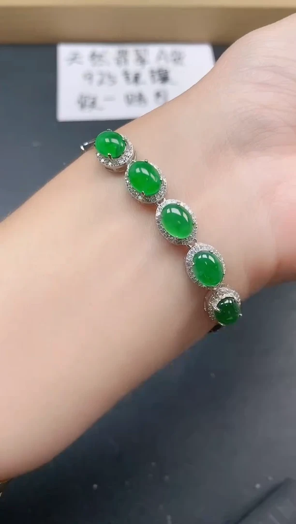 银S925镶嵌戒指翡翠11111