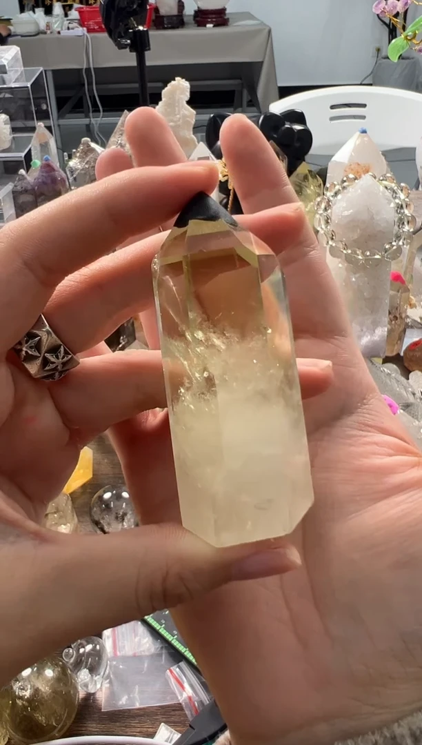 未镶嵌珠宝半成品水晶M901  约7.6cm