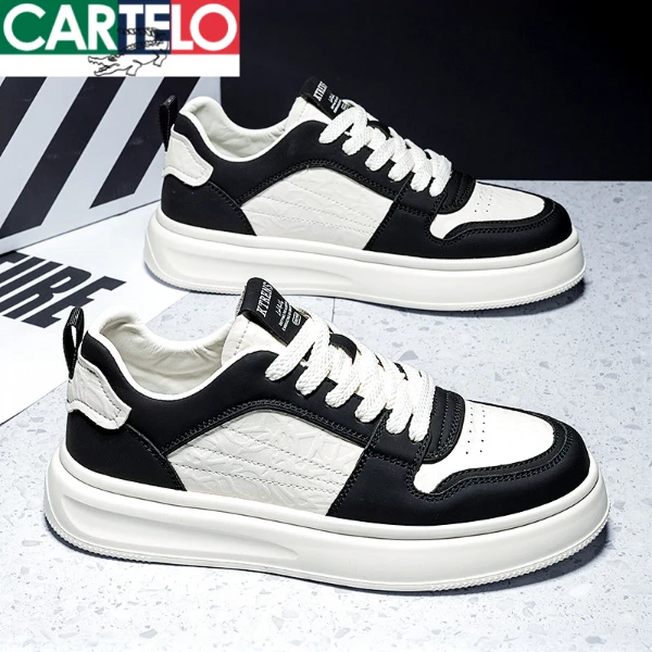 卡帝乐鳄鱼板鞋子男款夏季款透气百搭潮流小白鞋男干净感痞帅男鞋