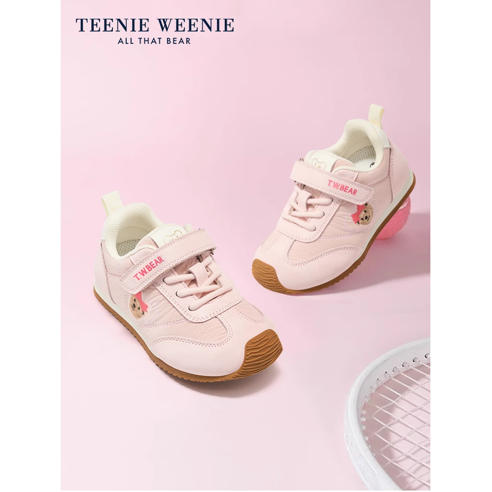 Teenie Weenie童鞋秋冬加绒学步鞋中小童运动鞋宝宝鞋德训稳步鞋