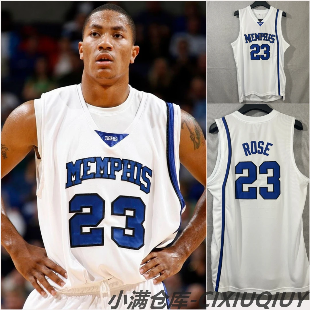 罗斯大学版23号球衣系列篮球服蓝色时尚休闲夏季无袖速干运动