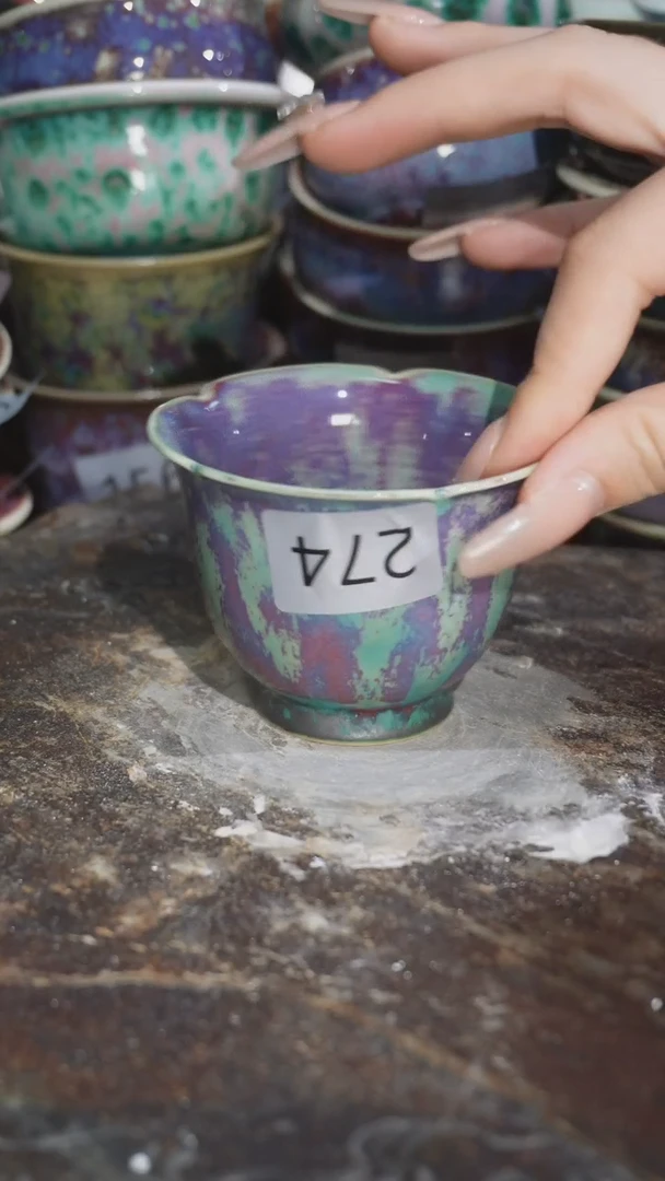 摆件精品窑变钧瓷茶器