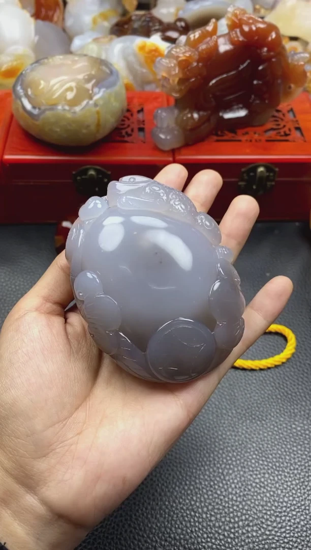 未镶嵌手把玛瑙/玉髓妙****！00