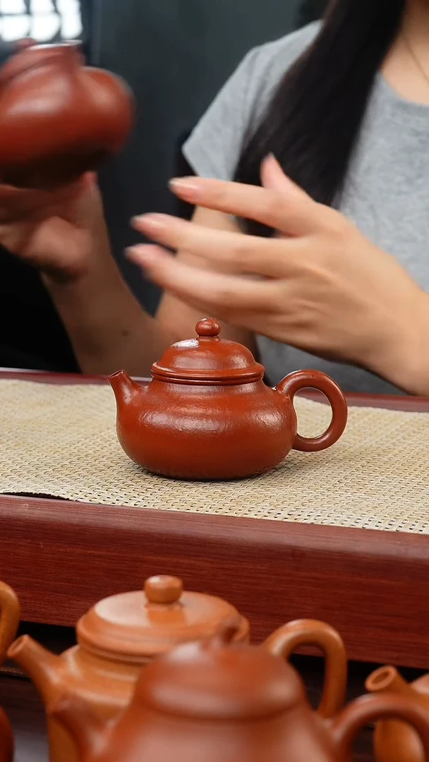 茶壶紫砂大红袍容天120cc