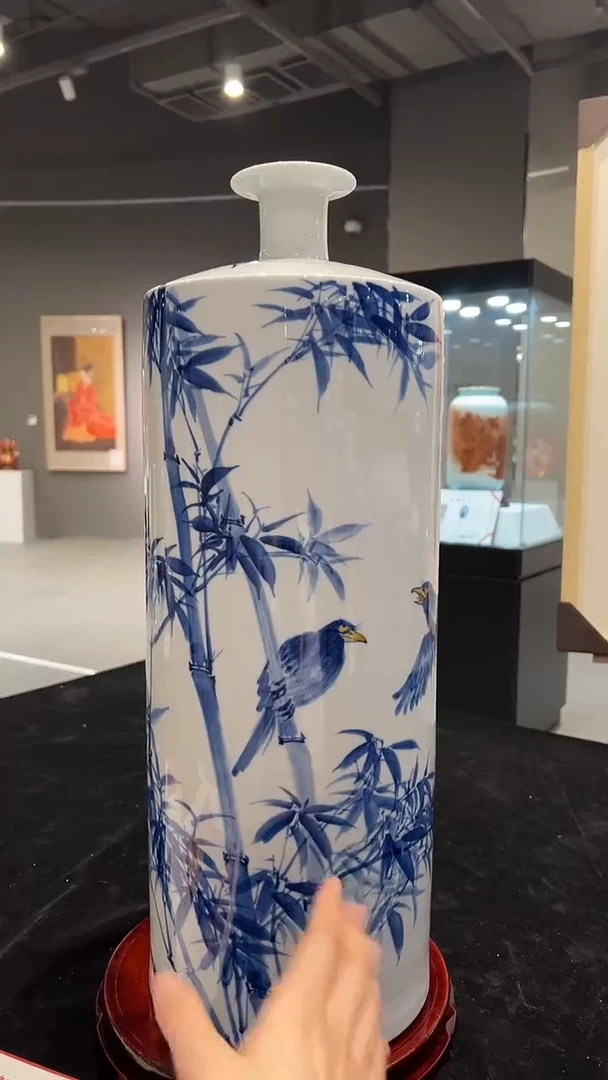 其他瓷崔景哲-瓷器-C大-竹报平安