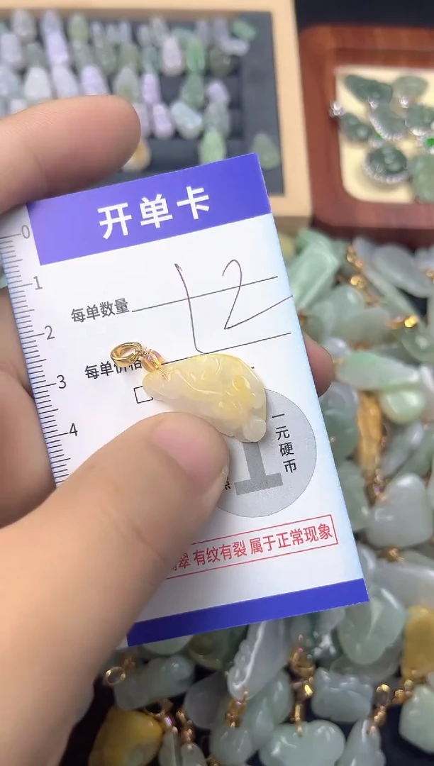 颈饰未镶嵌翡翠天然A货翡翠