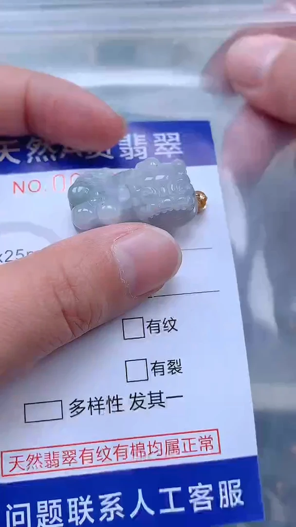 翡翠未镶嵌吊坠(不含链)1
