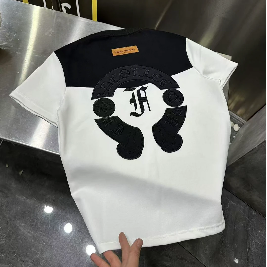 XIANGCHAO/鑫昂潮男士秋冬款轻奢百搭网红修身潮流T恤K878