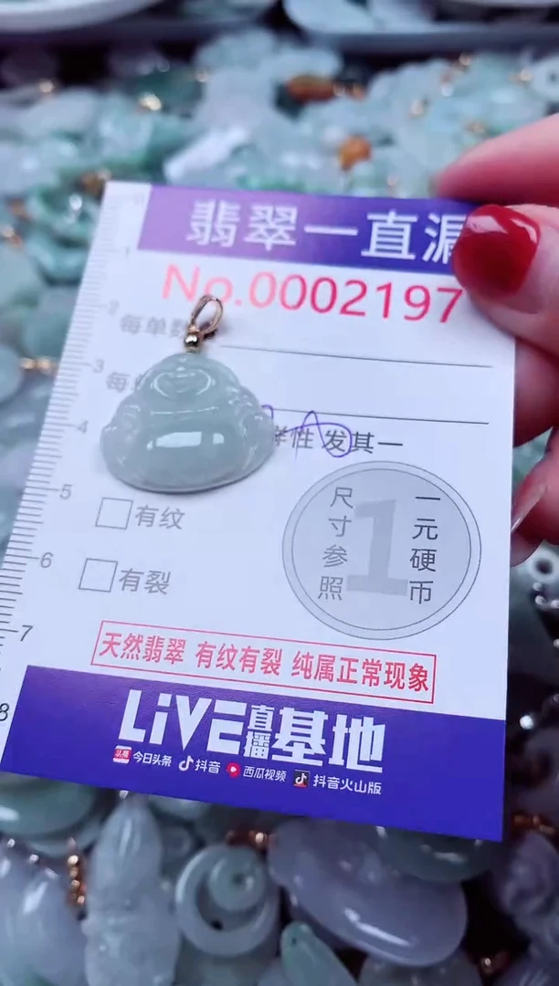 吊坠(不含链)未镶嵌翡翠2197