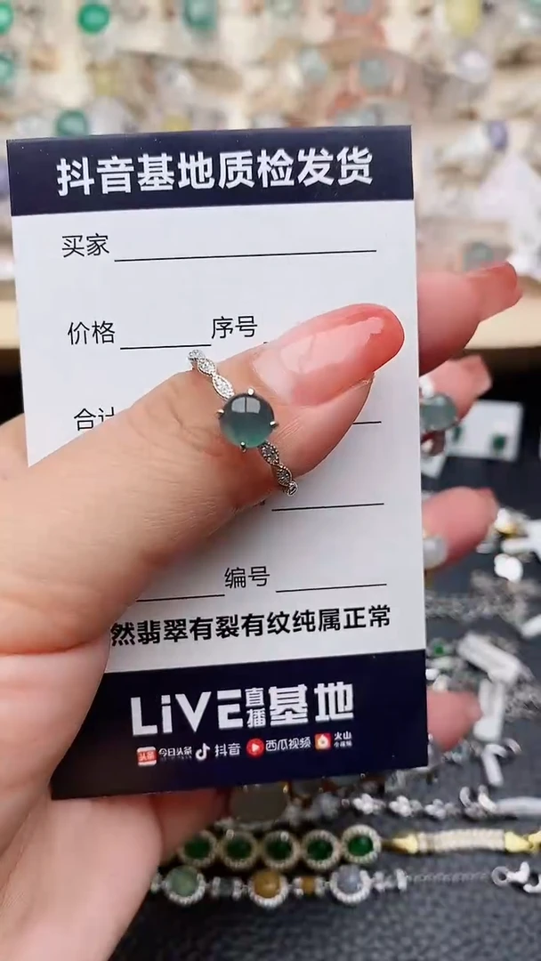 【闪购商品】翡翠戒指银S925镶嵌..............