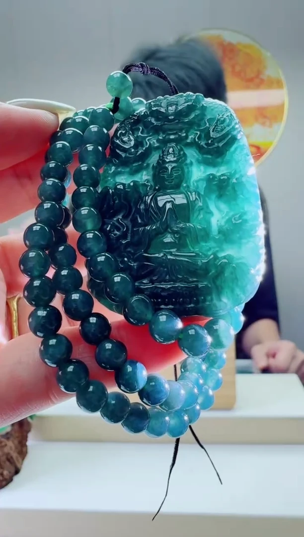 翡翠未镶嵌颈饰多样性随机发其一