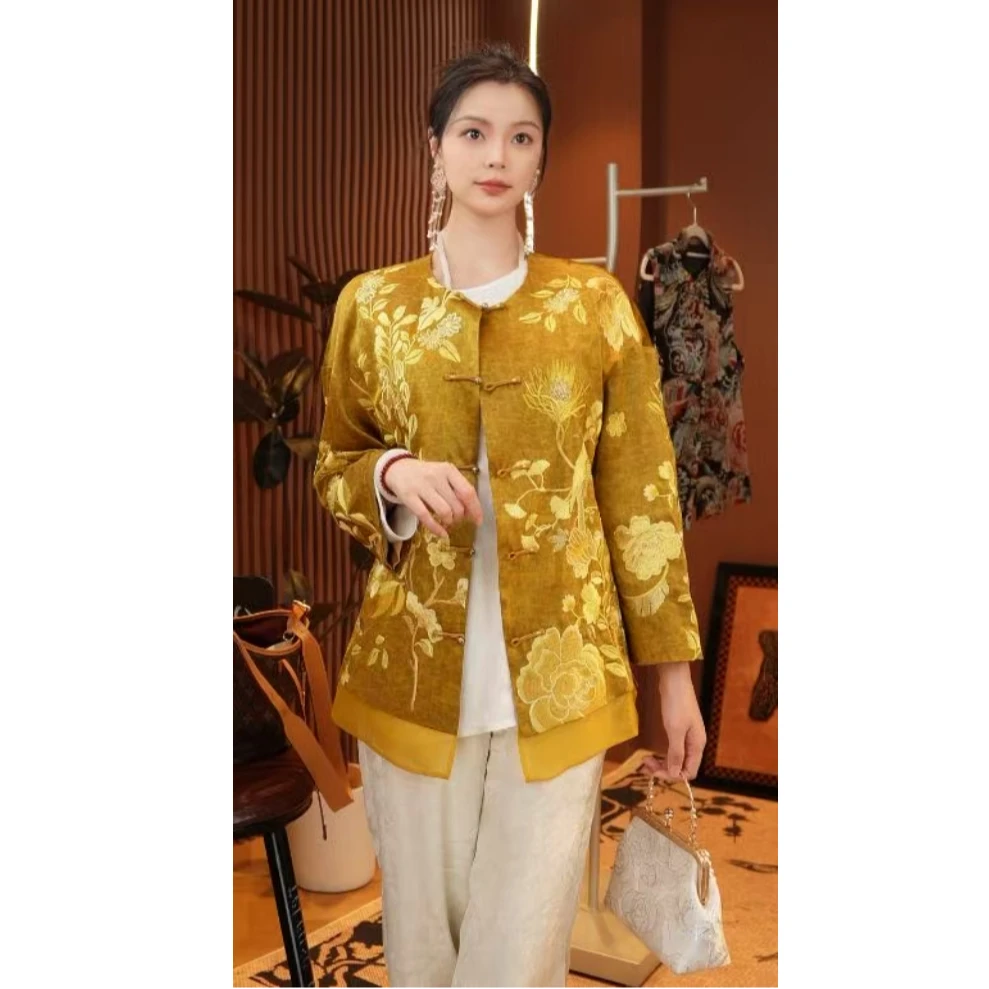 凤凰传承|国风工艺刺绣时尚百搭上衣2025C37111—徐徐