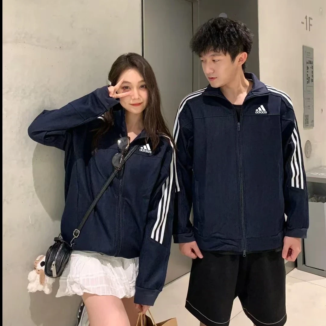 【奥莱撤柜】QQ糖同款外套春秋情侣款韩版立领百搭宽松运动夹克99