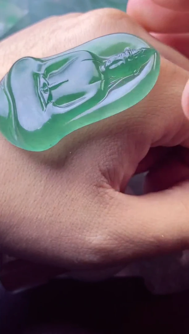 未镶嵌定制翡翠麦***人麦田稻草人