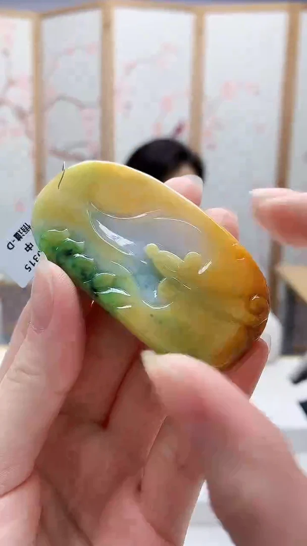 未镶嵌定制翡翠5160ry-毛货挂件58