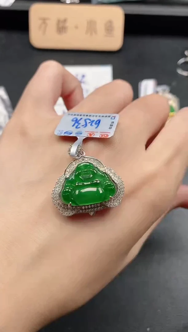 银S925镶嵌戒指翡翠51151