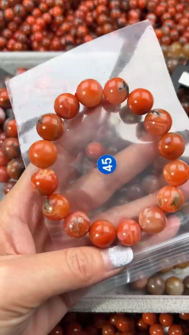 未镶嵌手串南红玛瑙13+