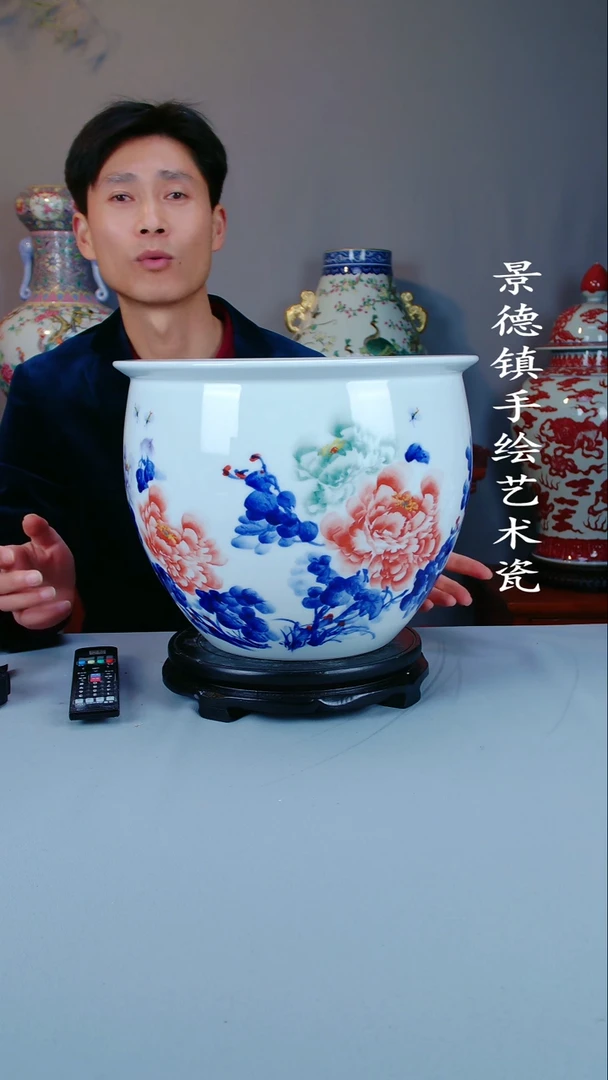 摆件陶瓷景德镇手工手绘陶瓷摆件58