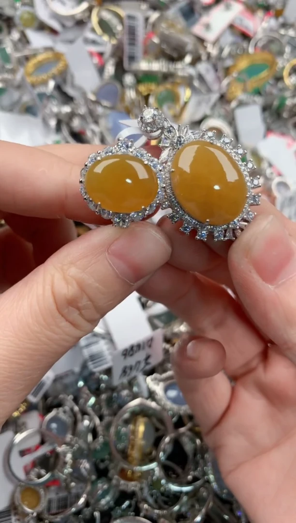 银S925镶嵌戒指翡翠11-11-11      6