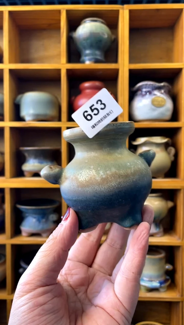 【闪购商品】陶653 内口4.5【喵喵团圆多肉盆】