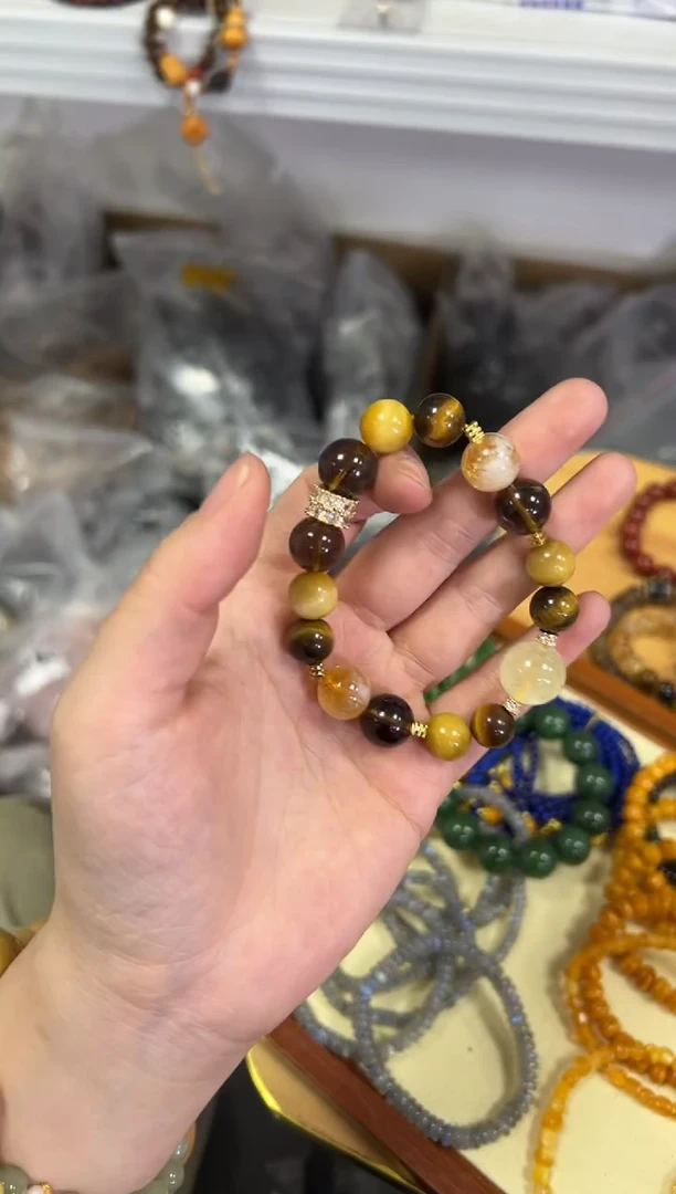 【闪购商品】水晶手链未镶嵌大金霸多宝水晶款手链