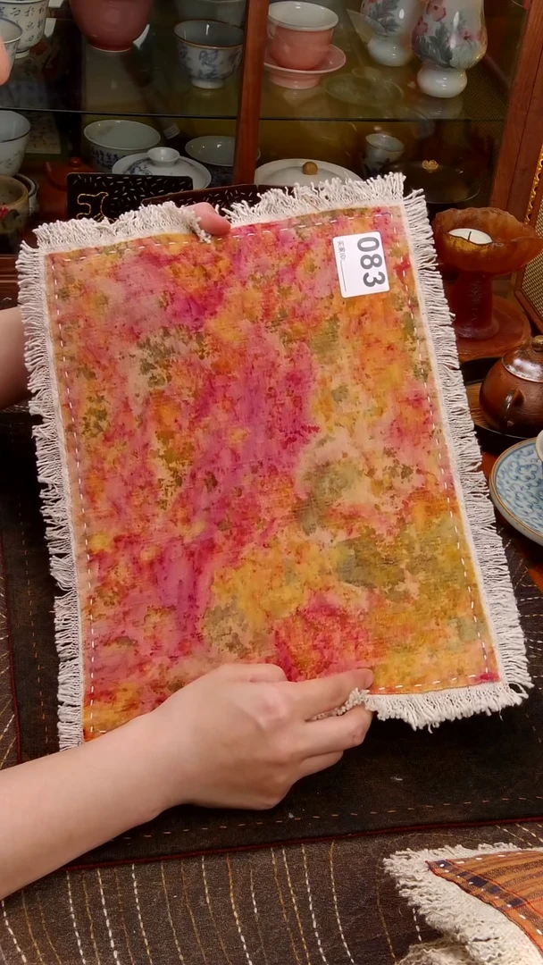 Cici手作刺子绣壶垫杯垫-083